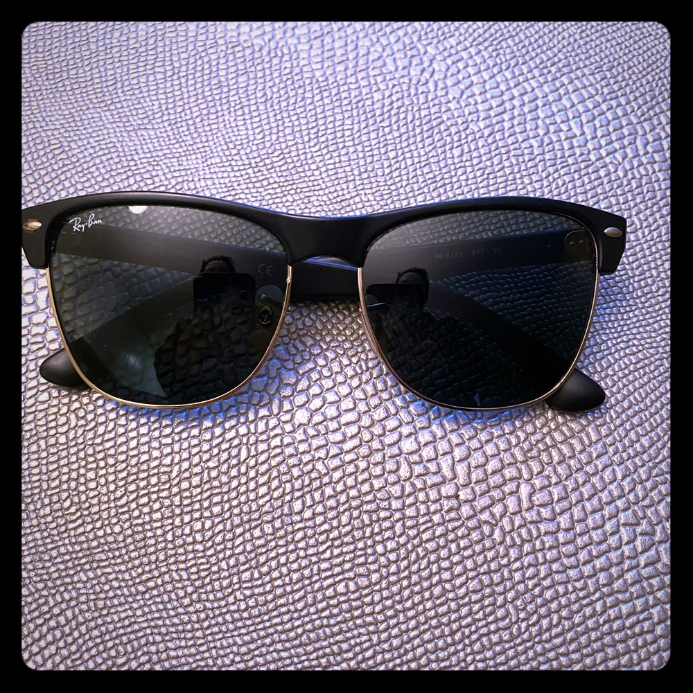 RayBan Sunglasses Black and Gold Rimmed
